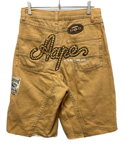 A BATHING APE（アベイシングエイプ）A BATHING APE (アベイシングエイプ) ダックハーフパンツ ブラウン サイズ:Sの古着・服飾アイテム