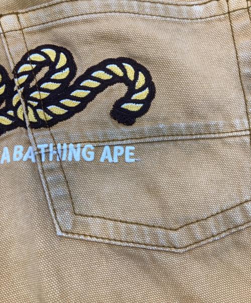 A BATHING APE（アベイシングエイプ）A BATHING APE (アベイシングエイプ) ダックハーフパンツ ブラウン サイズ:Sの古着・服飾アイテム