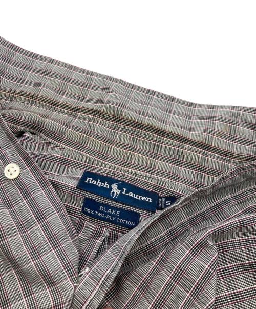 POLO RALPH LAUREN（ポロ・ラルフローレン）POLO RALPH LAUREN (ポロ・ラルフローレン) ボタンダウンチェックシャツ グレー サイズ:Sの古着・服飾アイテム