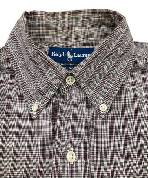 POLO RALPH LAUREN（ポロ・ラルフローレン）POLO RALPH LAUREN (ポロ・ラルフローレン) ボタンダウンチェックシャツ グレー サイズ:Sの古着・服飾アイテム
