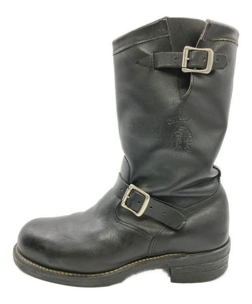CHIPPEWA（チペワ）CHIPPEWA (チペワ) エンジニアブーツ ブラック サイズ:SIZE 10E　(28cm)の古着・服飾アイテム