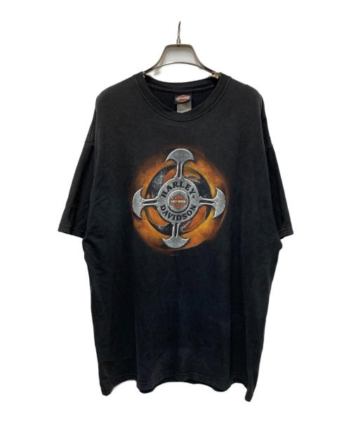 HARLEY-DAVIDSON（ハーレーダビッドソン）HARLEY-DAVIDSON (ハーレーダビッドソン) プリントTシャツ ブラック サイズ:XLの古着・服飾アイテム