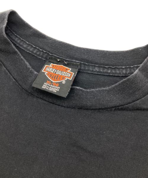HARLEY-DAVIDSON（ハーレーダビッドソン）HARLEY-DAVIDSON (ハーレーダビッドソン) アートプリントTシャツ ブラック サイズ:XLの古着・服飾アイテム