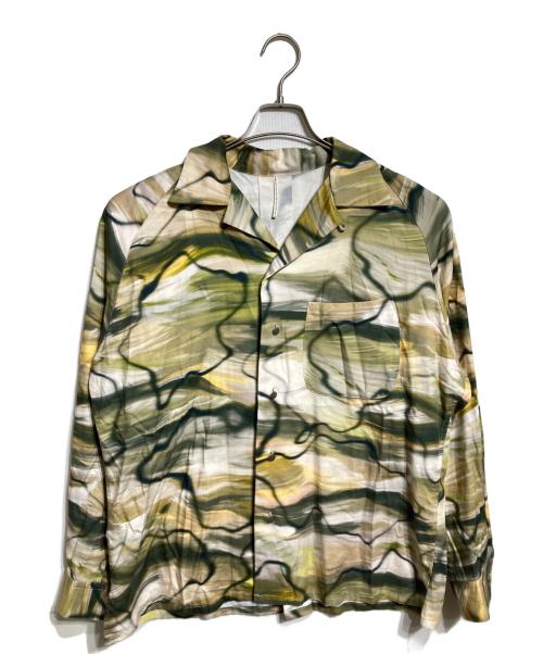 m's braque（エムズブラック）M'S BRAQUE (エムズブラック) オープンカラーシャツ/Open-collar shirt グリーン サイズ:38の古着・服飾アイテム