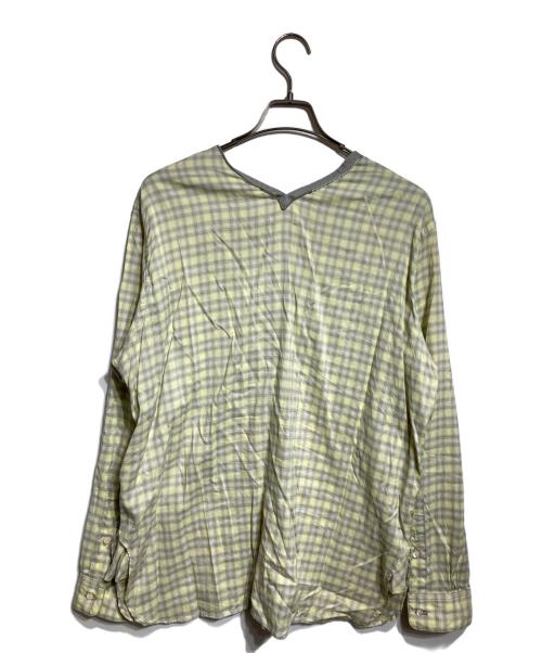 NICENESS（ナイスネス）NICENESS (ナイスネス) Harper ハーフジップシャツ/ Harper Half-Zip Shirt イエロー サイズ:Mの古着・服飾アイテム