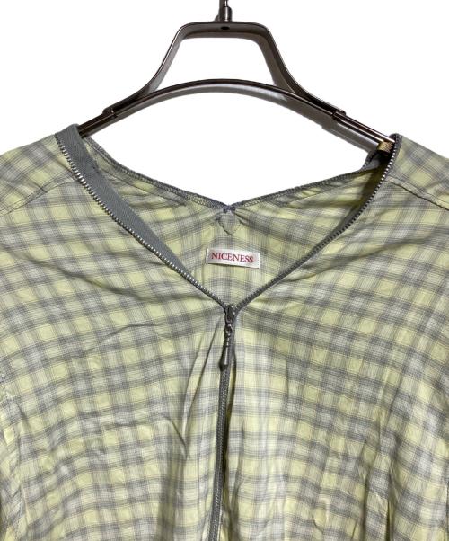 NICENESS（ナイスネス）NICENESS (ナイスネス) Harper ハーフジップシャツ/ Harper Half-Zip Shirt イエロー サイズ:Mの古着・服飾アイテム