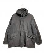 Caledoorカレドアー）の古着「Weather Cloth Hooded Smock/ウェザークロス フーデッドスモック」｜ブラック