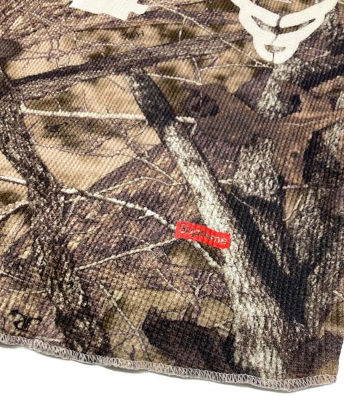 Hanes（ヘインズ）Hanes (ヘインズ) Supreme (シュプリーム) Bones Thermal ベージュ サイズ:Mの古着・服飾アイテム