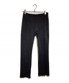 ミケーレGUCCI 花柄　ワイドフレア　クロップドパンツ　美品　36 黒 中古・古着通販】GUCCI (グッチ) ETEROTOPIA FLARED TROUSERS/モヘア混