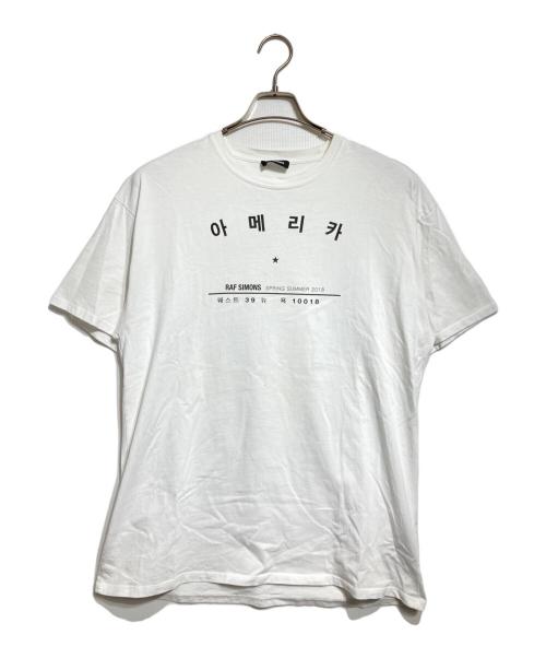 RAF SIMONS（ラフシモンズ）RAF SIMONS (ラフシモンズ) TOUR T-SHIRTS/ﾂｱｰTシャツ ホワイト サイズ:Mの古着・服飾アイテム