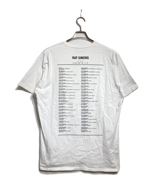 RAF SIMONS（ラフシモンズ）RAF SIMONS (ラフシモンズ) TOUR T-SHIRTS/ﾂｱｰTシャツ ホワイト サイズ:Mの古着・服飾アイテム