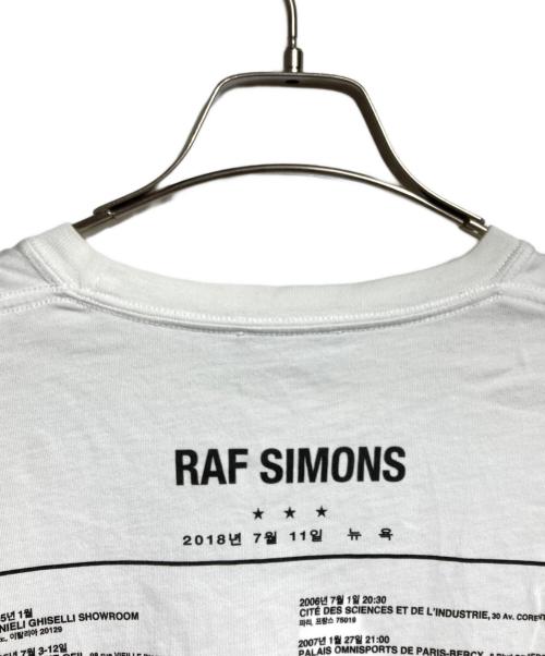 RAF SIMONS（ラフシモンズ）RAF SIMONS (ラフシモンズ) TOUR T-SHIRTS/ﾂｱｰTシャツ ホワイト サイズ:Mの古着・服飾アイテム