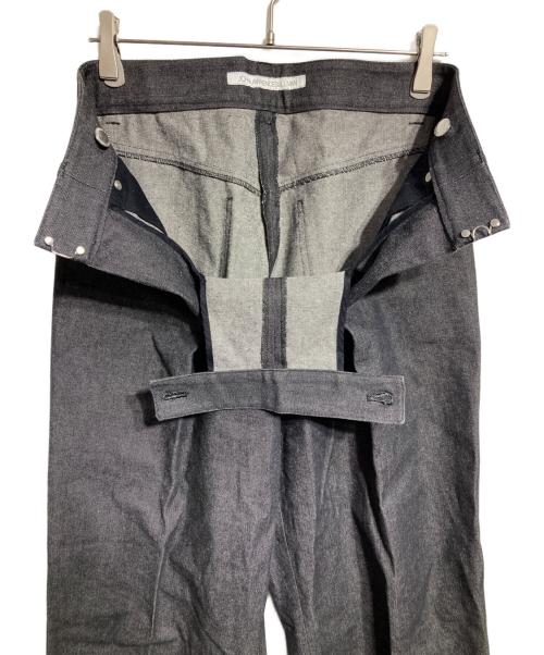 JOHN LAWRENCE SULLIVAN（ジョン ローレンス サリバン）JOHN LAWRENCE SULLIVAN (ジョン ローレンス サリバン) Rigid Denim Wide Pants/リジッドデニムワイドパンツ インディゴ サイズ:42の古着・服飾アイテム