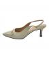 CHARLES & KEITH (チャールズアンドキース) ホースビット ポインテッドトゥスリングバックパンプス ベージュ サイズ:SIZE 36　（23cm）：5000円