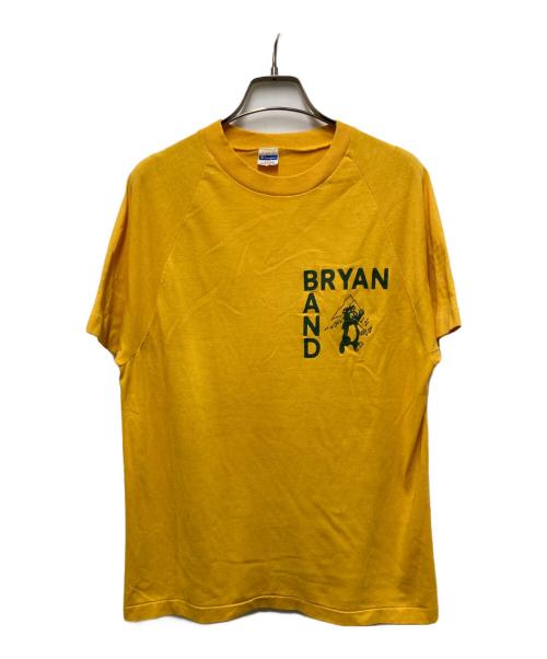 Champion（チャンピオン）Champion (チャンピオン) 70sプリントTシャツ イエロー サイズ:Lの古着・服飾アイテム