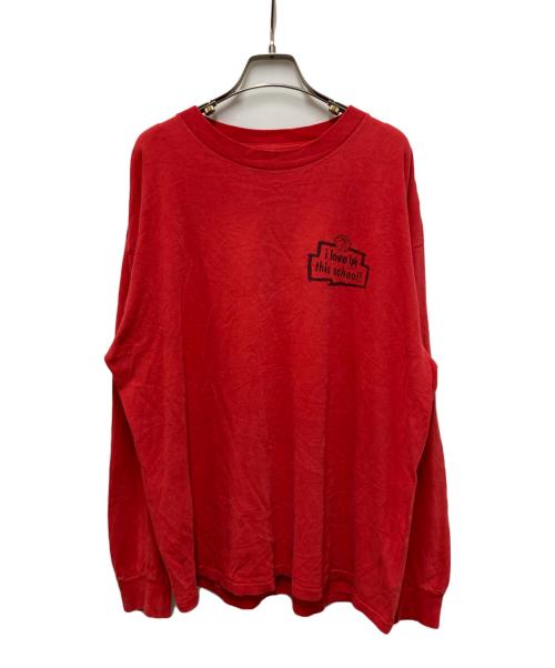 BELTON（ベルトン）BELTON (ベルトン) 90sカレッジプリントロングスリーブカットソー レッド サイズ:XLの古着・服飾アイテム