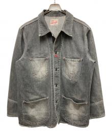 STUDIO D'ARTISAN（ステュディオダルチザン）の古着「デニムカバーオールジャケット」｜ブラック