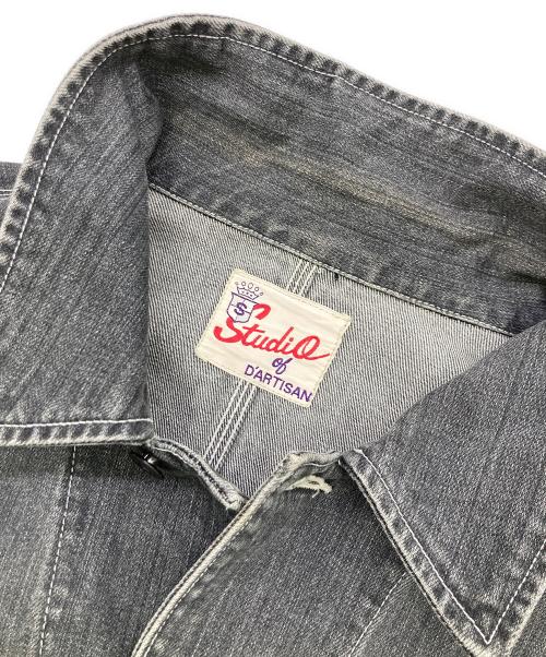 STUDIO D'ARTISAN（ステュディオダルチザン）STUDIO D'ARTISAN (ステュディオダルチザン) デニムカバーオールジャケット ブラック サイズ:Lの古着・服飾アイテム