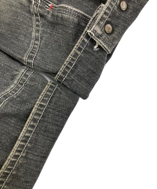STUDIO D'ARTISAN（ステュディオダルチザン）STUDIO D'ARTISAN (ステュディオダルチザン) デニムカバーオールジャケット ブラック サイズ:Lの古着・服飾アイテム