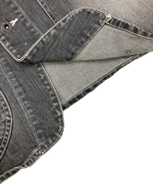 STUDIO D'ARTISAN（ステュディオダルチザン）STUDIO D'ARTISAN (ステュディオダルチザン) デニムカバーオールジャケット ブラック サイズ:Lの古着・服飾アイテム