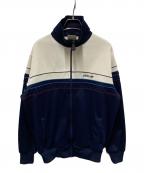 adidasアディダス）の古着「トラックジャケット」｜ベージュ×ネイビー