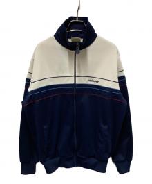 adidas（アディダス）の古着「トラックジャケット」｜ベージュ×ネイビー