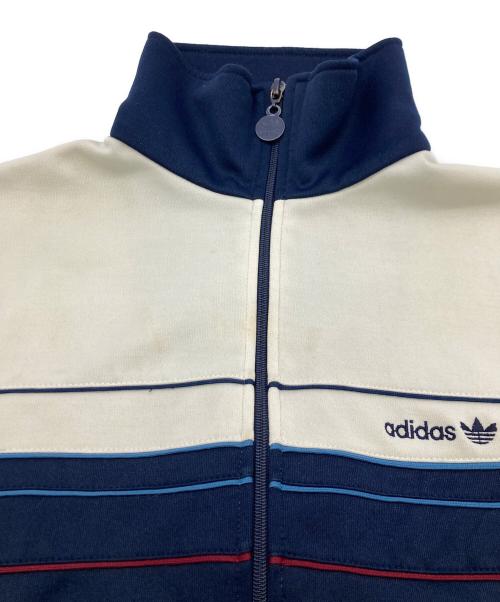 adidas（アディダス）adidas (アディダス) トラックジャケット ベージュ×ネイビー サイズ:Lの古着・服飾アイテム