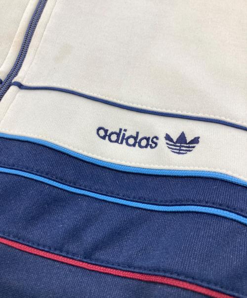 adidas（アディダス）adidas (アディダス) トラックジャケット ベージュ×ネイビー サイズ:Lの古着・服飾アイテム