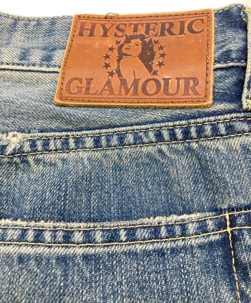Hysteric Glamour（ヒステリックグラマー）Hysteric Glamour (ヒステリックグラマー) THE ROLLING STONES (ザ ローリングストーンズ) スタッズデニムパンツ インディゴ サイズ:73.5cm (W29)の古着・服飾アイテム