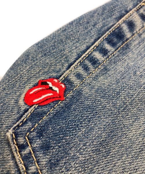Hysteric Glamour（ヒステリックグラマー）Hysteric Glamour (ヒステリックグラマー) THE ROLLING STONES (ザ ローリングストーンズ) スタッズデニムパンツ インディゴ サイズ:73.5cm (W29)の古着・服飾アイテム