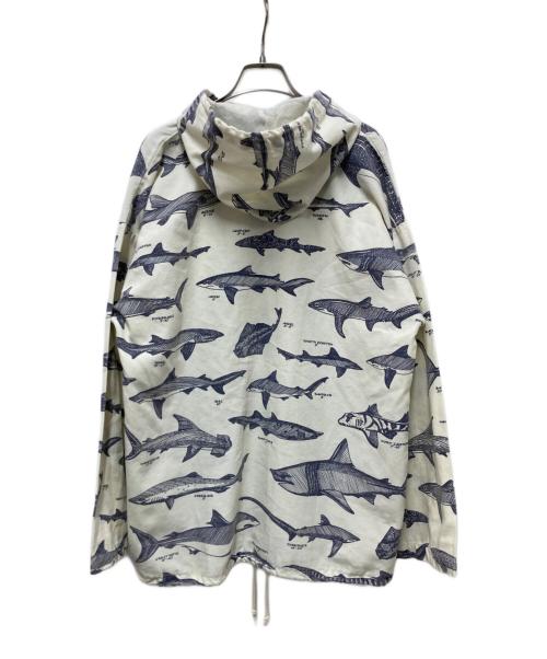 MICHIGAN RAG CO（ミシガンラグ）MICHIGAN RAG CO (ミシガンラグ) フィッシュプリントコットンジャケット ベージュ サイズ:S/Mの古着・服飾アイテム