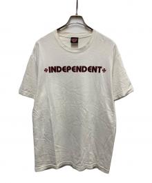 INDEPENDENT（インディペンデント）の古着「00s アイアンクロスプリントTシャツ」｜ホワイト
