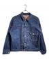 orSlow（オアスロウ）の古着「TYPE1 PLEATED FRONT DENIM BROUSE」｜インディゴ