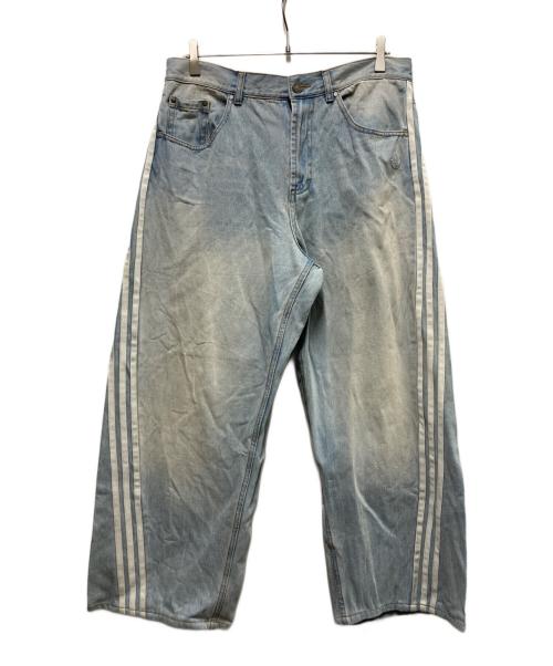 adidas（アディダス）adidas (アディダス) LOOSE FIT DENIM PANTS インディゴ サイズ:33の古着・服飾アイテム