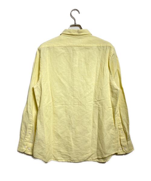 BANANA REPUBLIC（バナナリパブリック）BANANA REPUBLIC (バナナリパブリック) シルクリネンシャツ/Silk linen shirt イエロー サイズ:Lの古着・服飾アイテム