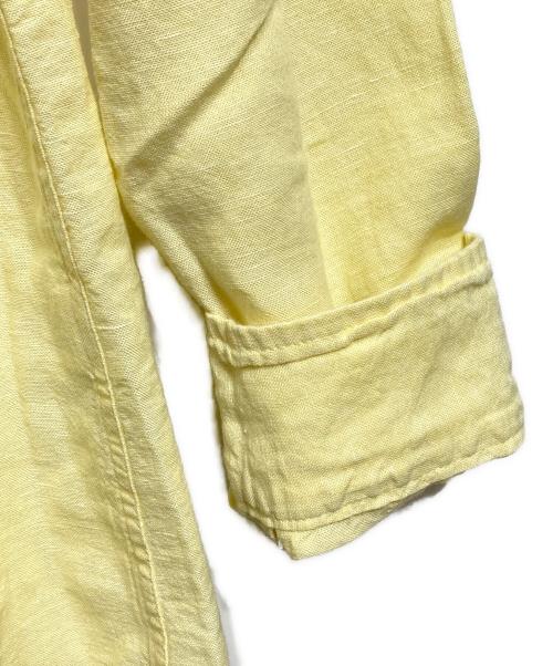 BANANA REPUBLIC（バナナリパブリック）BANANA REPUBLIC (バナナリパブリック) シルクリネンシャツ/Silk linen shirt イエロー サイズ:Lの古着・服飾アイテム