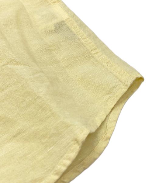 BANANA REPUBLIC（バナナリパブリック）BANANA REPUBLIC (バナナリパブリック) シルクリネンシャツ/Silk linen shirt イエロー サイズ:Lの古着・服飾アイテム