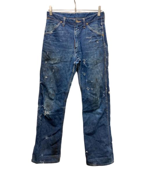 Wrangler（ラングラー）Wrangler (ラングラー) 11MWZ ダメージペイントデニムパンツ インディゴ サイズ:SIZE W30(ウエスト76㎝ 股上28㎝ 股下79㎝）の古着・服飾アイテム
