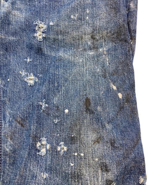 Wrangler（ラングラー）Wrangler (ラングラー) 11MWZ ダメージペイントデニムパンツ インディゴ サイズ:SIZE W30(ウエスト76㎝ 股上28㎝ 股下79㎝）の古着・服飾アイテム