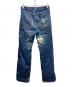 Wrangler (ラングラー) 11MWZ ダメージペイントデニムパンツ インディゴ サイズ:SIZE W30(ウエスト76㎝ 股上28㎝ 股下79㎝）：35000円