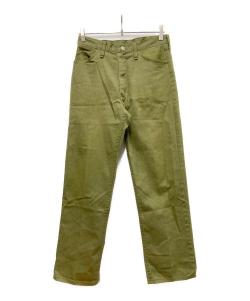 Wrangler（ラングラー）Wrangler (ラングラー) 70s PERMANENT PRESS ツイルパンツ グリーン サイズ:SIZE 81cm (W32)の古着・服飾アイテム
