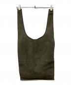 COSコス）の古着「slouchy suede tote bag」｜グリーン