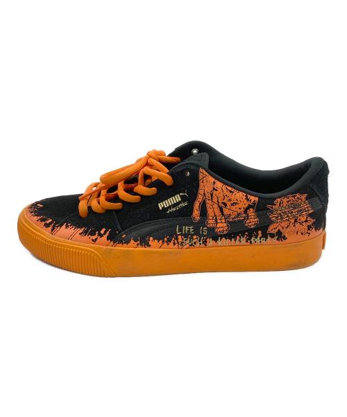PUMA（プーマ）PUMA (プーマ) SUEDE SKATE HIROTTON ブラック×オレンジ サイズ:27.5cmの古着・服飾アイテム