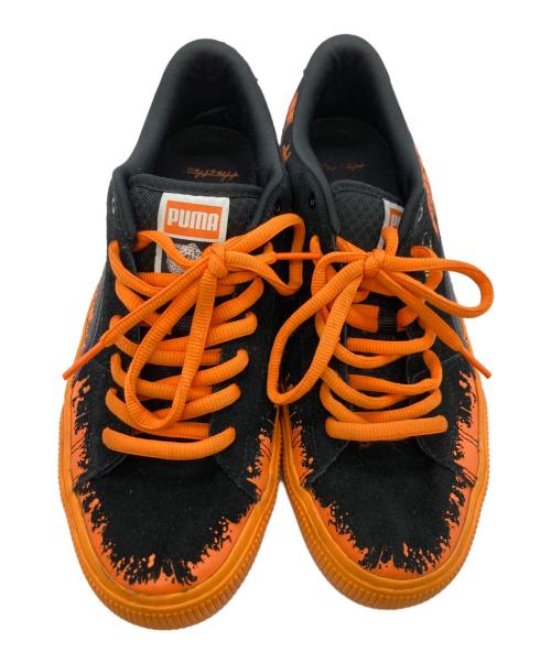 PUMA（プーマ）PUMA (プーマ) SUEDE SKATE HIROTTON ブラック×オレンジ サイズ:27.5cmの古着・服飾アイテム