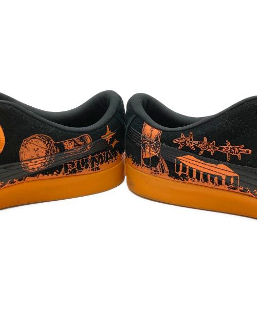 PUMA（プーマ）PUMA (プーマ) SUEDE SKATE HIROTTON ブラック×オレンジ サイズ:27.5cmの古着・服飾アイテム