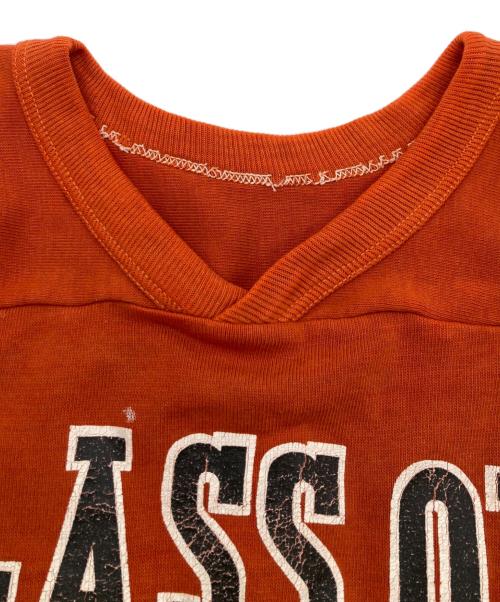 USED（ユーズド）USED (ユーズド) フットボールTシャツ オレンジ サイズ:ーの古着・服飾アイテム