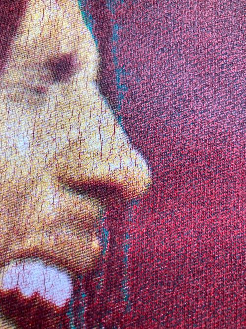BOB MARLEY（ボブ・マーリィ）BOB MARLEY (ボブ・マーリィ) アーティストプリントTシャツ レッド サイズ:XLの古着・服飾アイテム