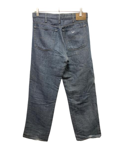 ARMANI JEANS（アルマーニジーンズ）ARMANI JEANS (アルマーニジーンズ) サイドラインデニムパンツ インディゴ サイズ:31の古着・服飾アイテム