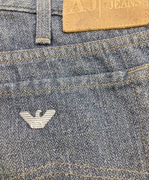 ARMANI JEANS（アルマーニジーンズ）ARMANI JEANS (アルマーニジーンズ) サイドラインデニムパンツ インディゴ サイズ:31の古着・服飾アイテム
