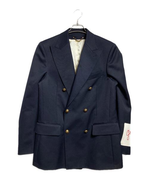 GOLDEN GOOSE（ゴールデングース）GOLDEN GOOSE (ゴールデングース) ヴァージンウールギャバディンブレザー ネイビー サイズ:48の古着・服飾アイテム